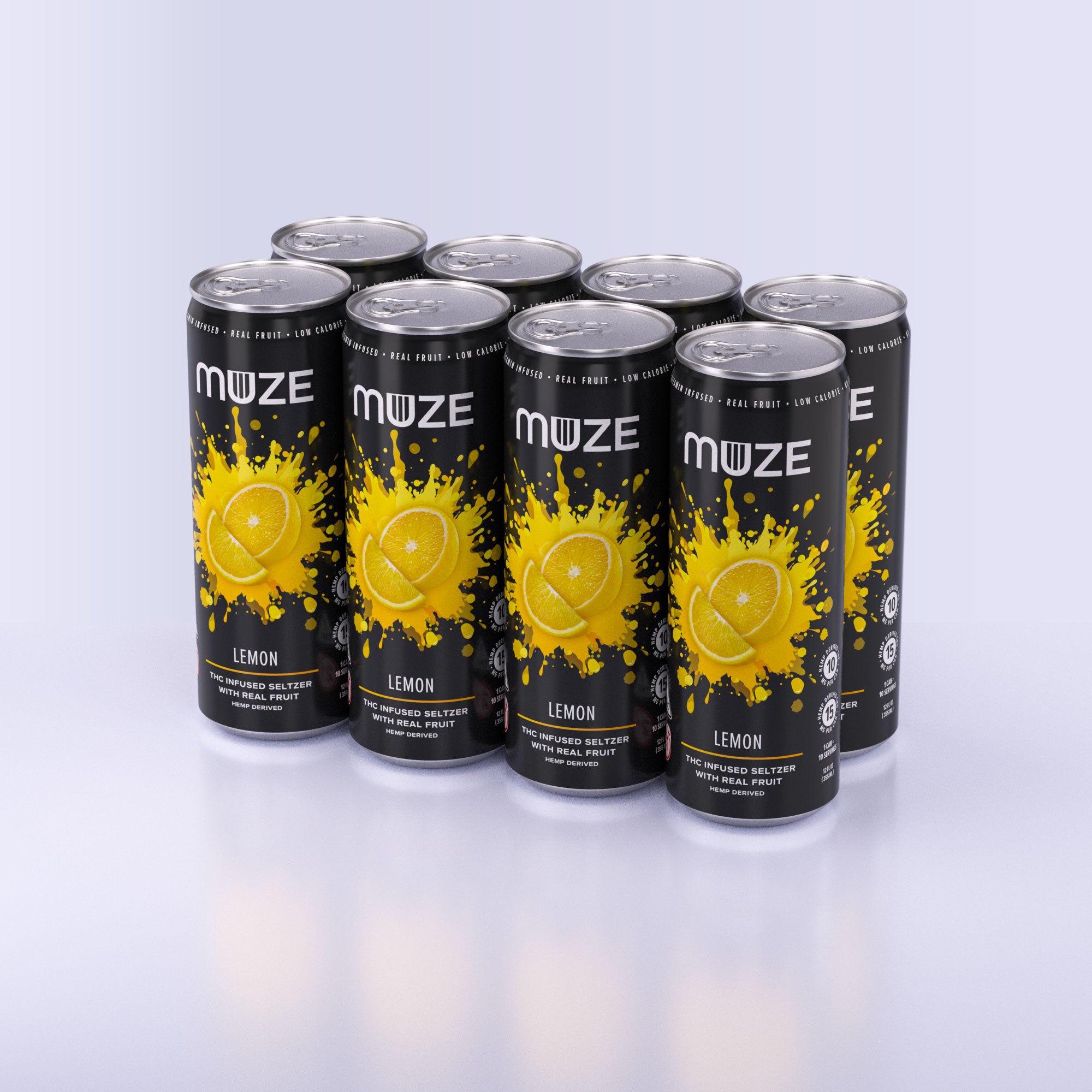 Lemon Seltzer - 3, 5 & 10mg | 4 12 & 24 pack Drink Muze – MUZE