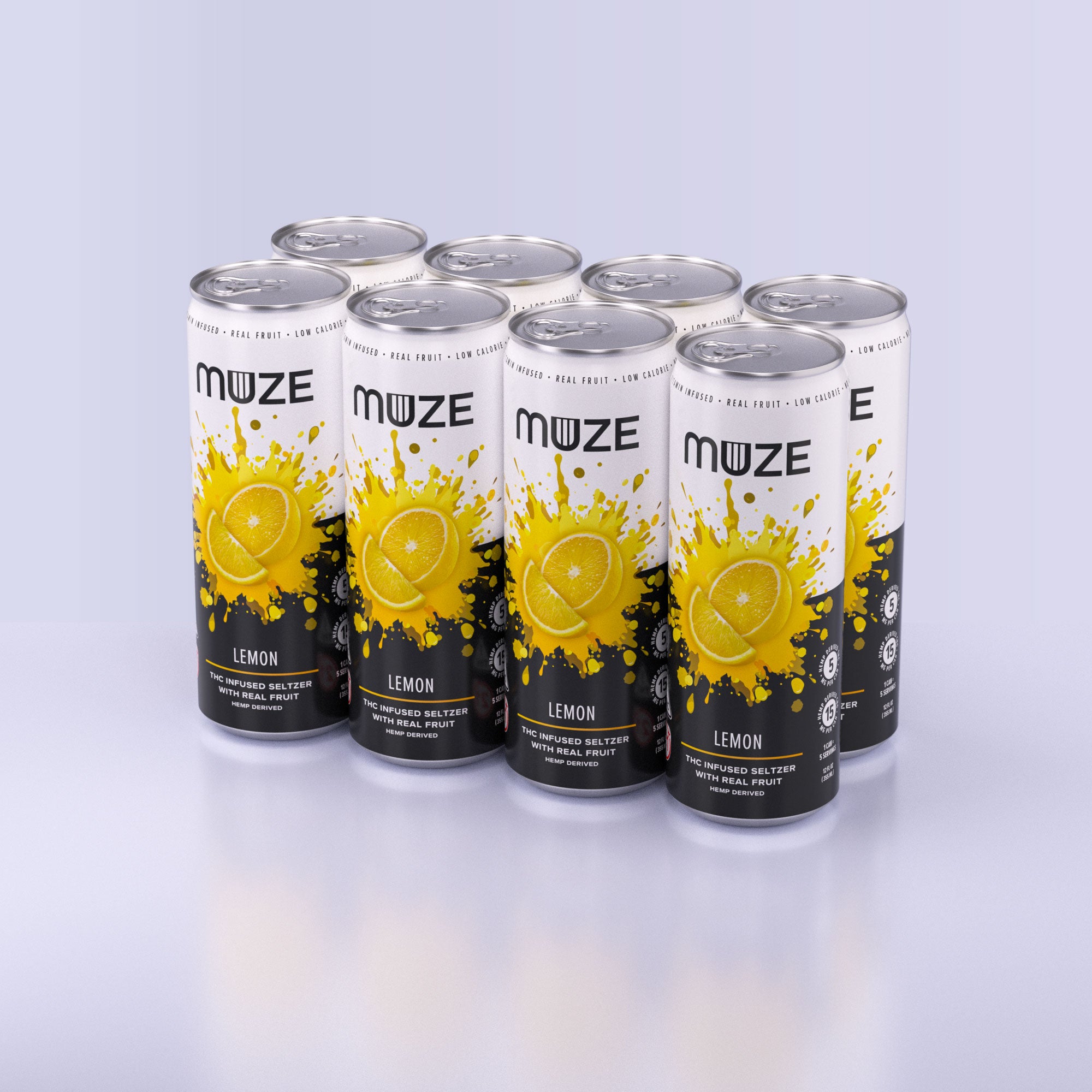 Lemon Seltzer - 3, 5 & 10mg | 4 12 & 24 pack Drink Muze – MUZE